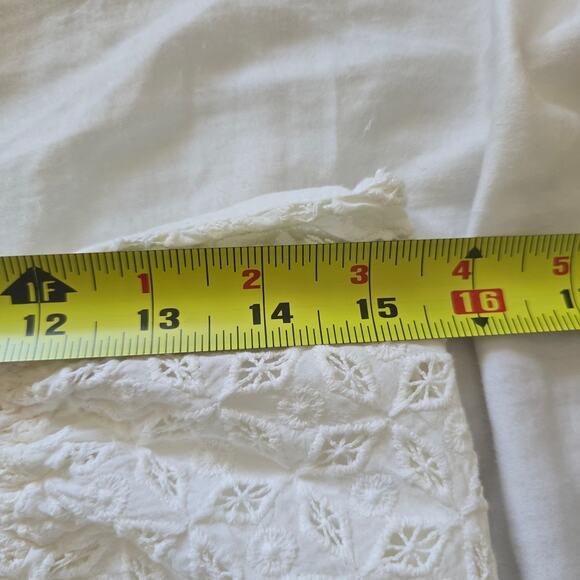 For Love and Lemons Top and Skirt Set Sand Dollar Lace Up Eyelet White Size M - Picture 14 of 15